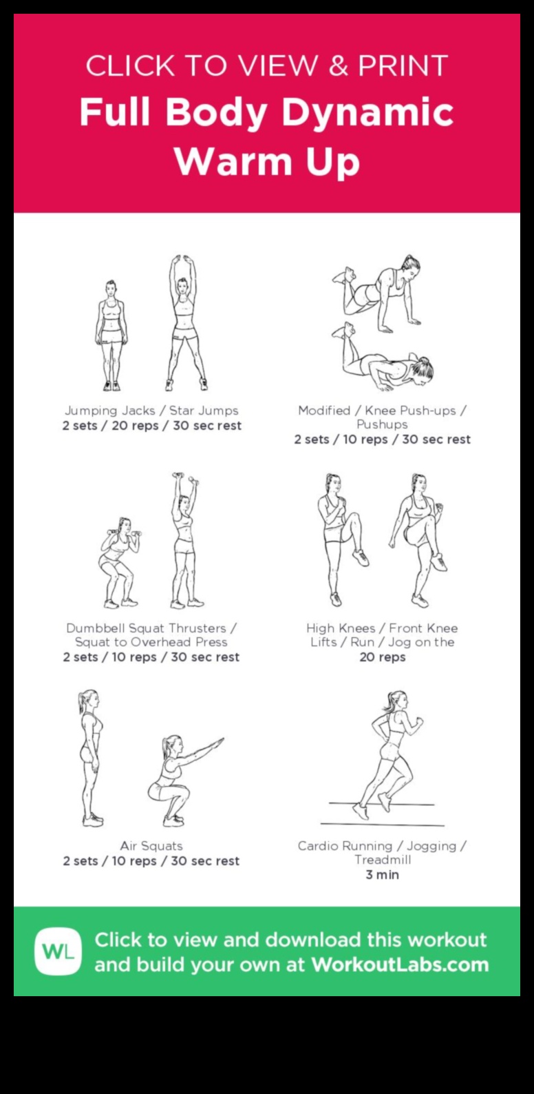 Ātra ķēdes iesildīšanās: dinamiskas kustības visa ķermeņa aktivizēšanai