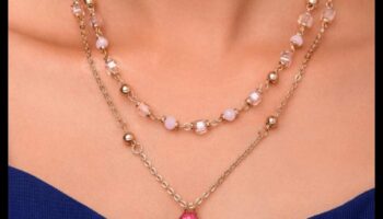 Kristālu kaskāde: pārklājiet savu kaklu kristālu kaskādē